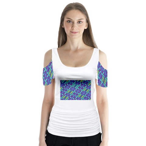 Pennies  Heavean Separationh (2) Butterfly Sleeve Cutout Tee  by MRTACPANS