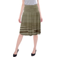 Wooden Waves Midi Beach Skirt by DeneWestUK