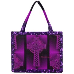 Purple Celtic Cross Mini Tote Bag by morbidcouture