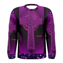 Purple Celtic Cross Men s Long Sleeve Tee by morbidcouture