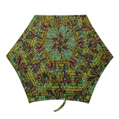 Multicolored Digital Grunge Print Mini Folding Umbrellas by dflcprints