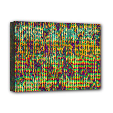 Multicolored Digital Grunge Print Deluxe Canvas 16  X 12   by dflcprints