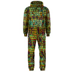 Multicolored Digital Grunge Print Hooded Jumpsuit (men)  by dflcprintsclothing