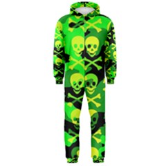 Skull Camouflage Hooded Jumpsuit (men)  by ArtistRoseanneJones