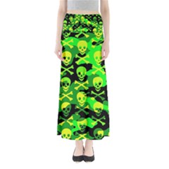 Skull Camouflage Maxi Skirts by ArtistRoseanneJones