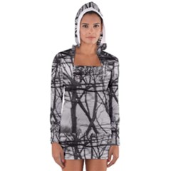 Tree Lines Women s Long Sleeve Hooded T-shirt by RoseanneJonesPhotography