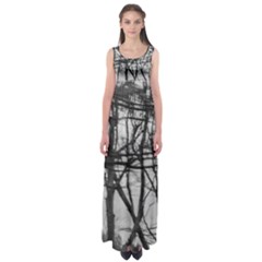 Tree Lines Empire Waist Maxi Dress by RoseanneJonesPhotography