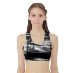 Tree Motion Women s Sports Bra With Border by RoseanneJonesPhotography