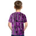 Purple Lace Landscape Abstract Shimmering Lovely In The Dark Kid s Sport Mesh Tee View2