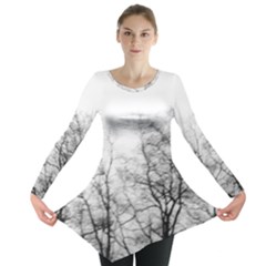 Tree Tops Long Sleeve Tunic  by RoseanneJonesPhotography