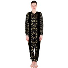 Vertical Stripes Tribal Print Onepiece Jumpsuit (ladies) 