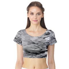 Forest Fade Short Sleeve Crop Top (tight Fit) by RoseanneJonesPhotography