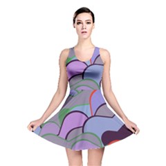 Wavy Shapes Pieces                                                                          Reversible Skater Dress by LalyLauraFLM