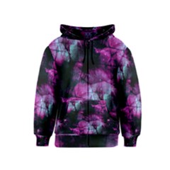 Celestial Pink Kids  Zipper Hoodie by KirstenStar