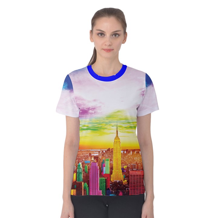 NYC full color Women s Cotton Tee