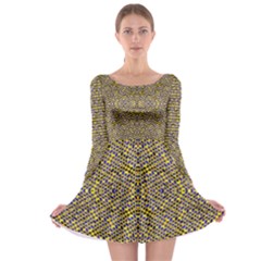 Bee Hive Long Sleeve Skater Dress by MRTACPANS