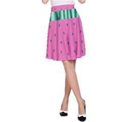 Watermelon A-line Skirt