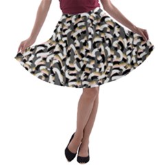 Charcoal Onfetti A-line Skater Skirt by LisaGuenDesign