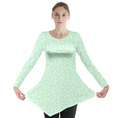 Mint Confetti Long Sleeve Tunic  by LisaGuenDesign