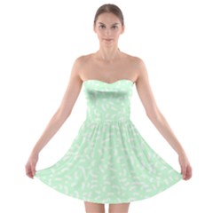 Mint Confetti Strapless Bra Top Dress by LisaGuenDesign