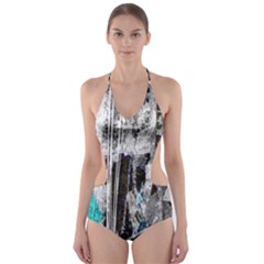 Urban Funk Cut-out One Piece Swimsuit by ArtistRoseanneJones