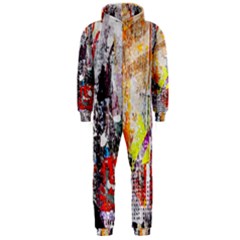 Abstract Graffiti Hooded Jumpsuit (men)  by ArtistRoseanneJones