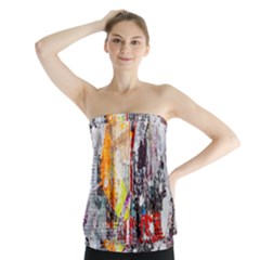 Abstract Graffiti Strapless Top by ArtistRoseanneJones