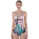 Graffiti Grunge Love Cut-Out One Piece Swimsuit View1