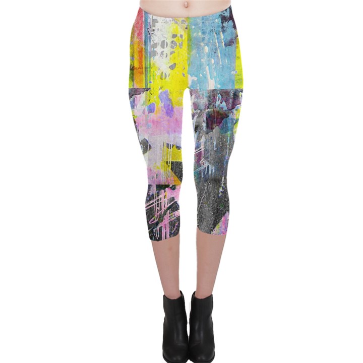 Graffiti Pop Capri Leggings 