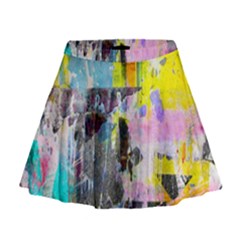 Graffiti Pop Mini Flare Skirt by ArtistRoseanneJones