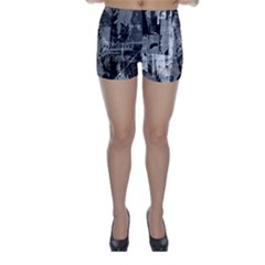 Urban Graffiti Skinny Shorts by ArtistRoseanneJones