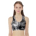 Urban Graffiti Sports Bra with Border View1