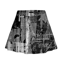 Urban Graffiti Mini Flare Skirt by ArtistRoseanneJones