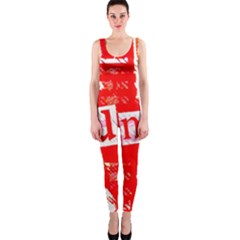 Punk Union Jack Onepiece Catsuit by ArtistRoseanneJones