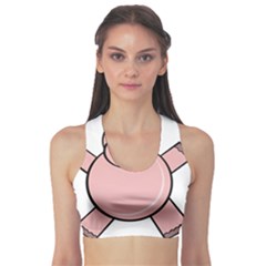 Pink Rhino Sports Bra by Valentinaart