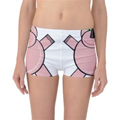 Pink Rhino Boyleg Bikini Bottoms by Valentinaart