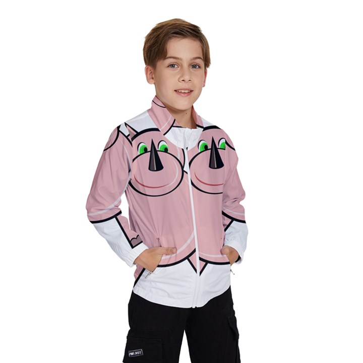 Pink Rhino Wind Breaker (Kids)