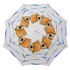 Cute Fish Straight Umbrellas by Valentinaart