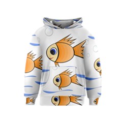 Cute Fish Kids  Pullover Hoodie by Valentinaart