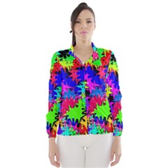 Colorful Shapes                                                                             Wind Breaker (women) by LalyLauraFLM