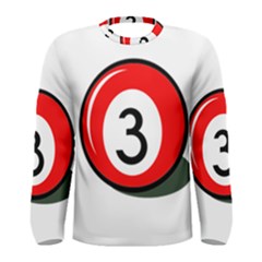 Billiard Ball Number 3 Men s Long Sleeve Tee by Valentinaart