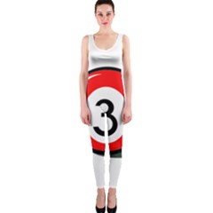 Billiard Ball Number 3 Onepiece Catsuit by Valentinaart