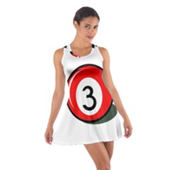 Billiard Ball Number 3 Racerback Dresses by Valentinaart