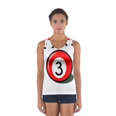 Billiard Ball Number 3 Tops by Valentinaart