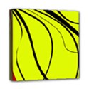 Yellow decorative design Mini Canvas 8  x 8  View1