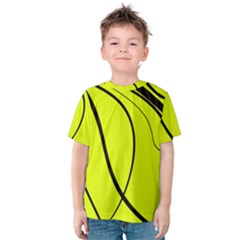 Yellow decorative design Kid s Cotton Tee