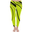 Yellow decorative design Winter Leggings  View1