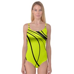 Yellow decorative design Camisole Leotard 