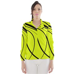 Yellow decorative design Wind Breaker (Women)