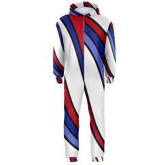 Decorative Lines Hooded Jumpsuit (men)  by Valentinaart